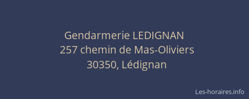 Gendarmerie LEDIGNAN