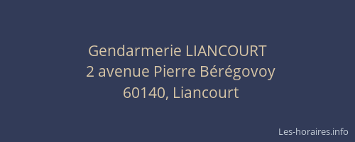 Gendarmerie LIANCOURT