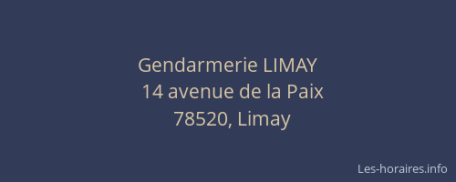 Gendarmerie LIMAY