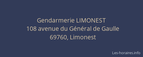 Gendarmerie LIMONEST
