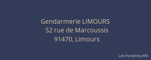 Gendarmerie LIMOURS