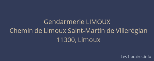 Gendarmerie LIMOUX