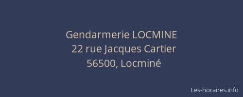 Gendarmerie LOCMINE