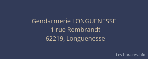 Gendarmerie LONGUENESSE