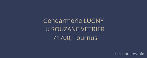 Gendarmerie LUGNY