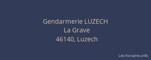 Gendarmerie LUZECH