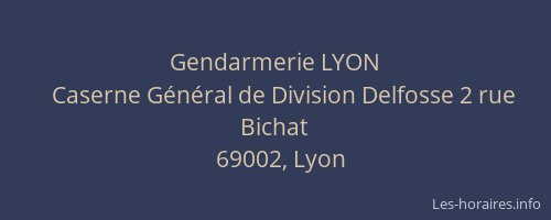 Gendarmerie LYON
