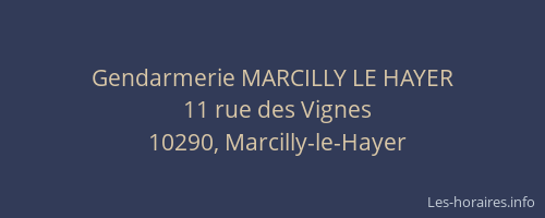 Gendarmerie MARCILLY LE HAYER