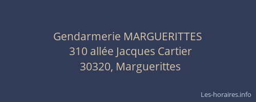 Gendarmerie MARGUERITTES
