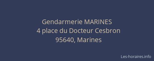 Gendarmerie MARINES