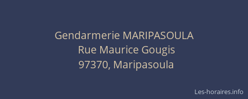 Gendarmerie MARIPASOULA