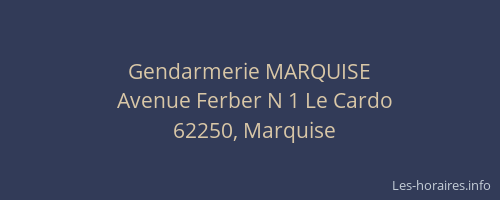 Gendarmerie MARQUISE
