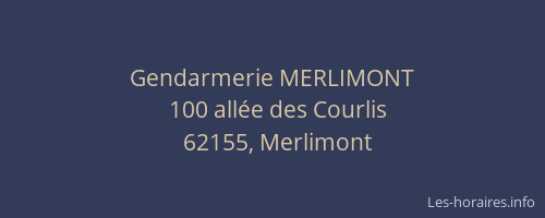 Gendarmerie MERLIMONT