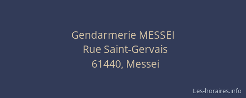 Gendarmerie MESSEI