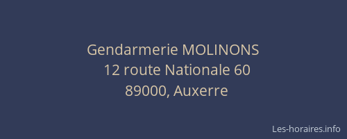 Gendarmerie MOLINONS