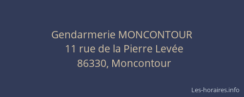Gendarmerie MONCONTOUR