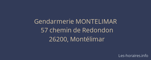 Gendarmerie MONTELIMAR