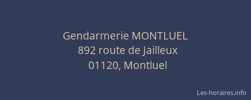 Gendarmerie MONTLUEL