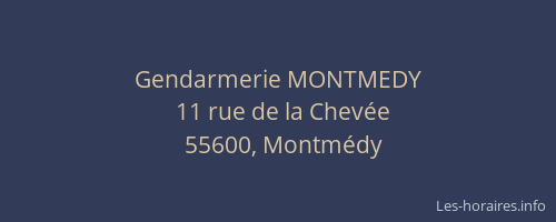 Gendarmerie MONTMEDY