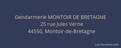 Gendarmerie MONTOIR DE BRETAGNE