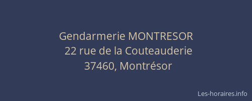 Gendarmerie MONTRESOR