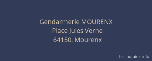 Gendarmerie MOURENX