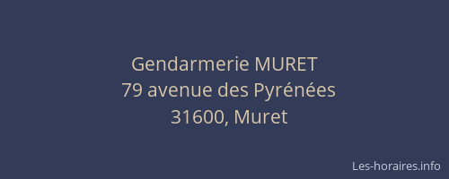 Gendarmerie MURET
