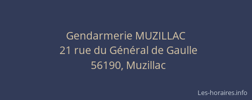Gendarmerie MUZILLAC