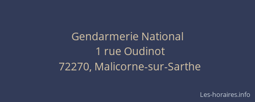 Gendarmerie National