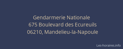 Gendarmerie Nationale