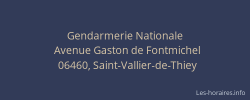 Gendarmerie Nationale