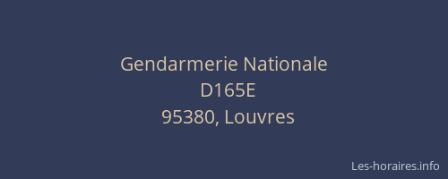 Gendarmerie Nationale