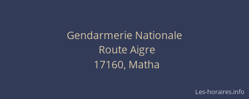 Gendarmerie Nationale