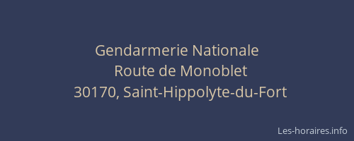 Gendarmerie Nationale