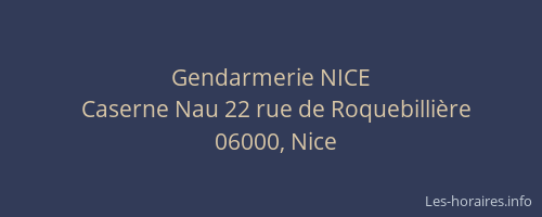 Gendarmerie NICE