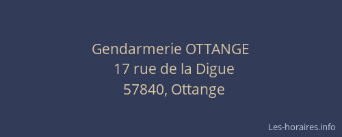 Gendarmerie OTTANGE
