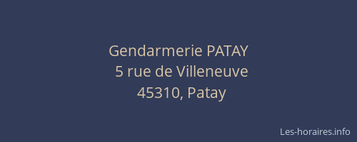 Gendarmerie PATAY