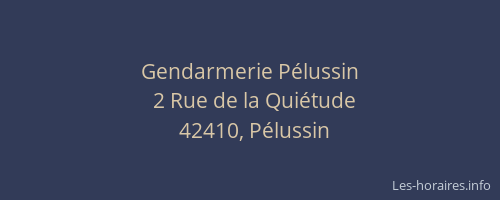 Gendarmerie Pélussin