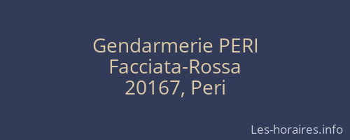Gendarmerie PERI