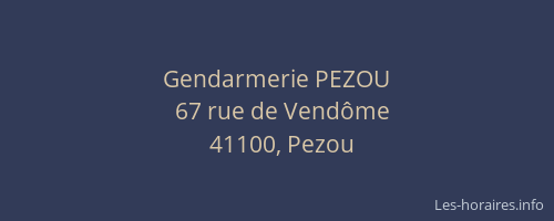 Gendarmerie PEZOU