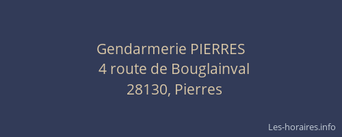 Gendarmerie PIERRES