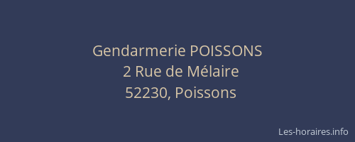 Gendarmerie POISSONS