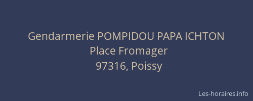 Gendarmerie POMPIDOU PAPA ICHTON