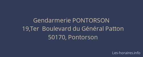 Gendarmerie PONTORSON