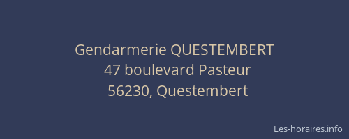Gendarmerie QUESTEMBERT