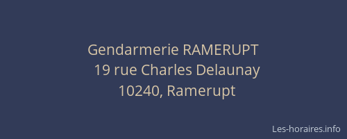Gendarmerie RAMERUPT