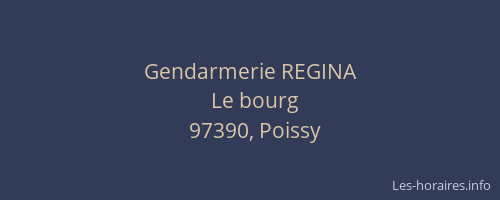Gendarmerie REGINA