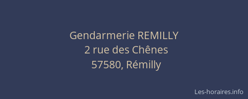 Gendarmerie REMILLY