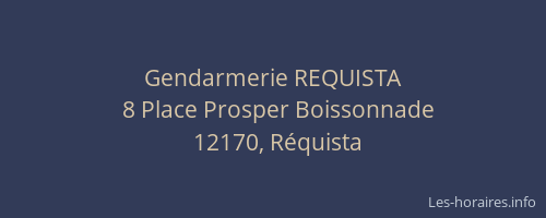 Gendarmerie REQUISTA