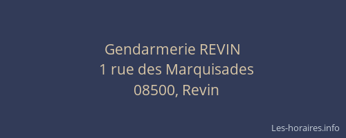 Gendarmerie REVIN